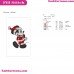 Classic Mickey As Santa Claus Embroidery Design