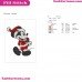 Classic Mickey As Santa Claus Embroidery Design