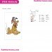 Classic Pluto Christmas Mickey Mouse Embroidery Design