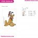 Classic Pluto Christmas Mickey Mouse Embroidery Design
