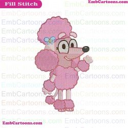Coco Bluey Friends Embroidery Design