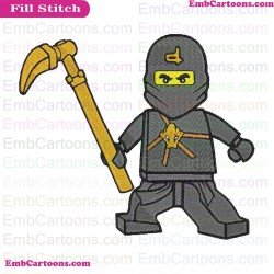 Cole Lego Ninjago Embroidery Design