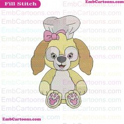 Cookie Duffy And Friends Embroidery Design
