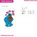 Cookie Monster 2 Sesame Street Embroidery Design