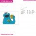 Cookie Monster With Cookies Sesame Street Embroidery Design