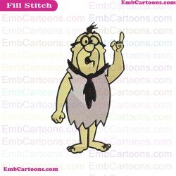 Dad The Flintstones Embroidery Design
