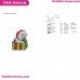 Dalmatian Dog Christmas Santa Embroidery Design