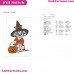 Dalmatian Halloween Embroidery Design