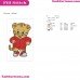 Daniel Tigers Neighborhood Walking Embroidery Design