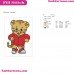 Daniel Tigers Neighborhood Walking Embroidery Design