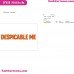 Despicable Me Logo Embroidery Design 2