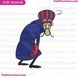 Dick Dastardly 3 The Wacky Races Embroidery Design