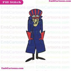 Dick Dastardly The Wacky Races Embroidery Design