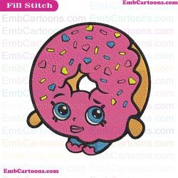 Dlish Donut Shopkins Embroidery Design