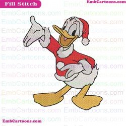 Donald Duck Santa Mickey Mouse Christmas Embroidery Design