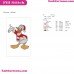 Donald Duck Santa Mickey Mouse Christmas Embroidery Design