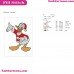 Donald Duck Santa Mickey Mouse Christmas Embroidery Design
