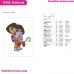 Dora And Boots Hugging 2 Dora The Explorer Embroidery Design