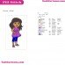 Dora And Friends Into The City Embroidery Design