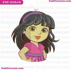 Dora And Friends Very Beautiful Embroidery Design