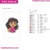 Dora And Friends Very Beautiful Embroidery Design
