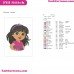 Dora And Friends Very Beautiful Embroidery Design