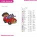 Dora And Tico The Squirrel And Boots In The Car Embroidery Design