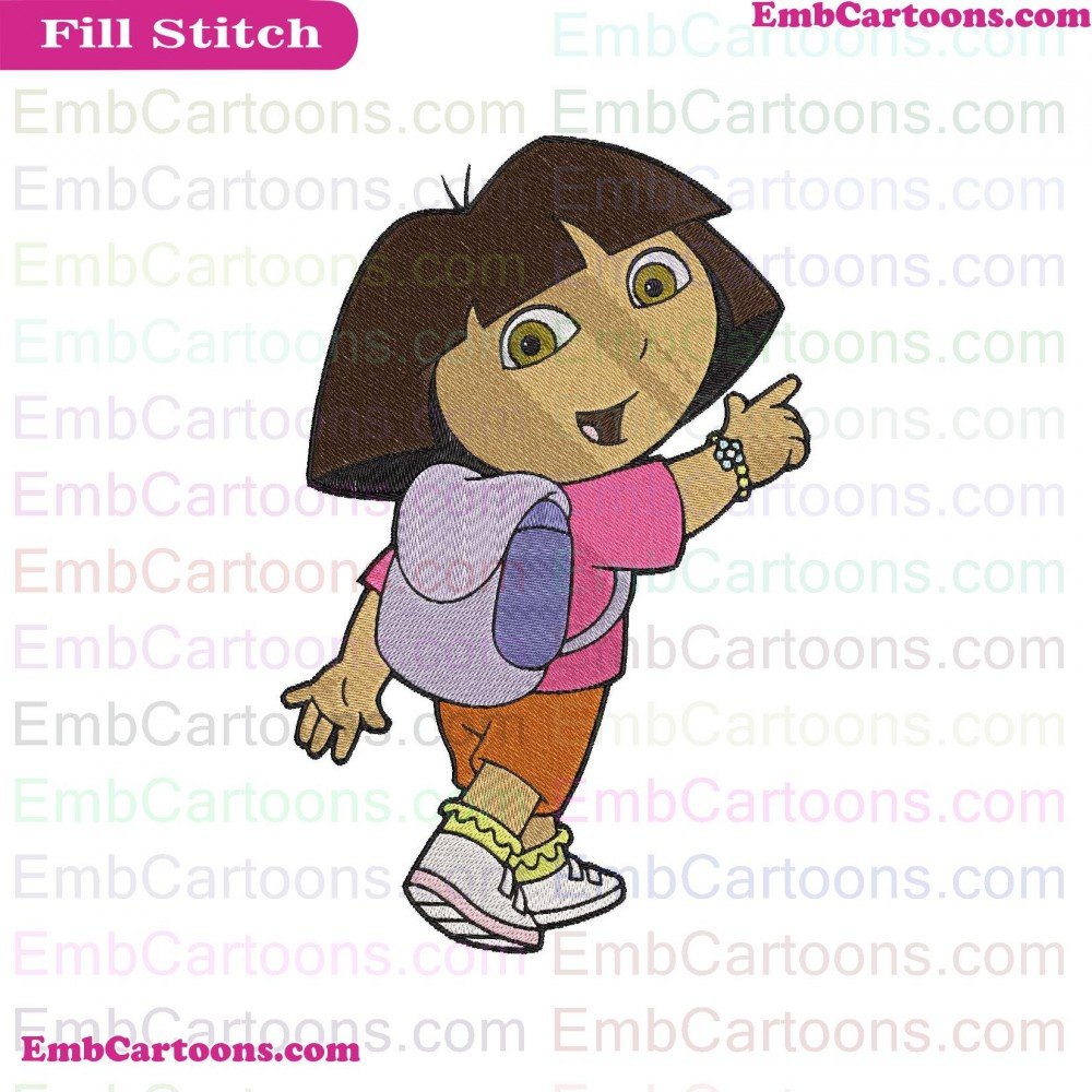 Dora Back Applique Design, Dora Back Embroidery Design, Back To Applique Design, Back To Embroidery Design, To School Applique Design, To School Embroidery Design, School 2 Applique Design, School 2 Embroidery Design, 2 Dora Applique Design, 2 Dora Embroi