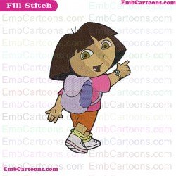 Dora Back To School 2 Dora The Explorer Embroidery Design