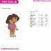 Dora Back To School Dora The Explorer Embroidery Design