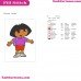 Dora Dora And Friends Embroidery Design