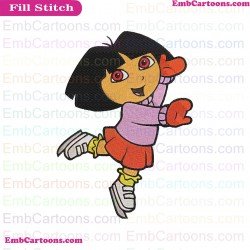 Dora Ski Sport Dora And Friends Embroidery Design