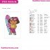 Dora With Surfboard Dora And Friends Embroidery Design