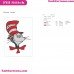 Dr Seuss Face Dr Seuss The Cat In The Hat Embroidery Design