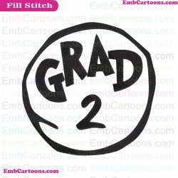 Dr Seuss Grad 2 Circle Dr Seuss The Cat In The Hat Embroidery Design