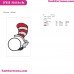 Dr Seuss The Cat In The Hat And Circle Embroidery Design