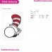 Dr Seuss The Cat In The Hat And Circle Embroidery Design