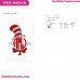 Dr Seuss The Cat In The Hat Bowtie Monogram Frame Embroidery Design