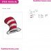 Dr Seuss The Cat In The Hat Embroidery Design