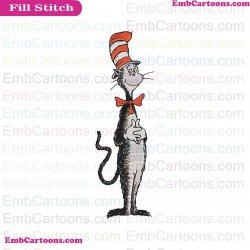 Dr Seuss The Cat In The Hat Embroidery Design 7