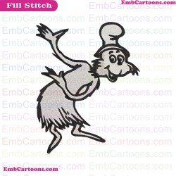 Dr Seuss The Cat In The Hat Green Eggs And Ham Waiter Server Embroidery Design