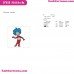 Dr Seuss Thing 1 Dr Seuss The Cat In The Hat Embroidery Design