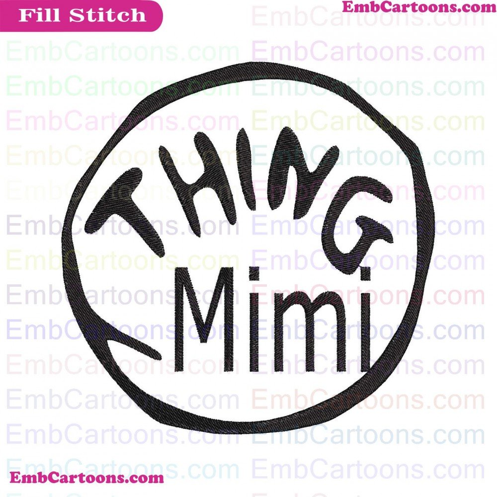 Dr Seuss Applique Design, Dr Seuss Embroidery Design, Seuss Thing Applique Design, Seuss Thing Embroidery Design, Thing Mimi Applique Design, Thing Mimi Embroidery Design, Mimi Circle Applique Design, Mimi Circle Embroidery Design, Circle Dr Applique Desi