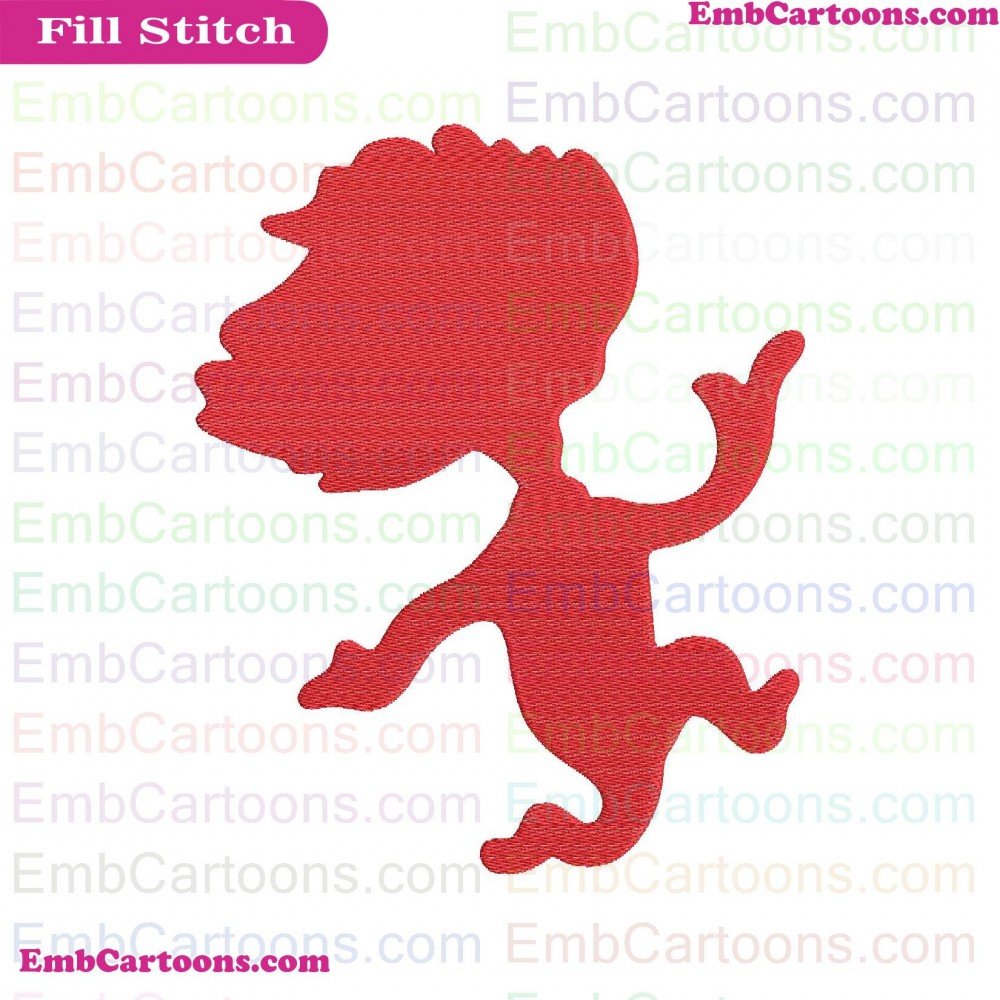 Dr Seuss Applique Design, Dr Seuss Embroidery Design, Seuss Thing Applique Design, Seuss Thing Embroidery Design, Thing Silhouette Applique Design, Thing Silhouette Embroidery Design, Silhouette Running Applique Design, Silhouette Running Embroidery Desig