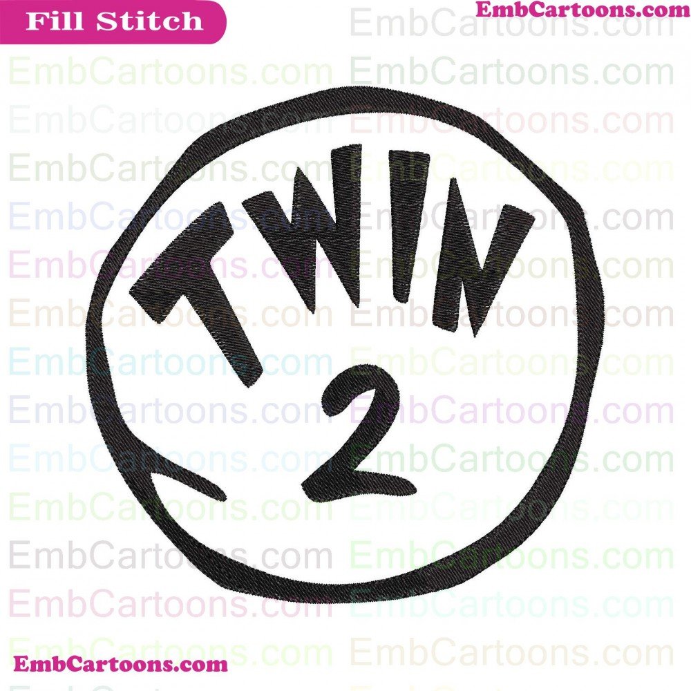 Dr Seuss Applique Design, Dr Seuss Embroidery Design, Seuss Twin Applique Design, Seuss Twin Embroidery Design, Twin 2 Applique Design, Twin 2 Embroidery Design, 2 Circle Applique Design, 2 Circle Embroidery Design, Circle Dr Applique Design, Circle Dr Em