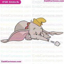 Dumbo Air Blowing Embroidery Design