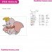 Dumbo Baby Elephant Embroidery Design 3