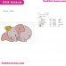 Dumbo Elephant Behind Embroidery Design