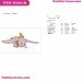 Dumbo Elephant Flying Embroidery Design 2