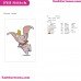 Dumbo Elephant Jumping For Joy Embroidery Design
